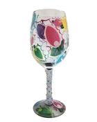 Bicchiere da vino con stampa natalizia Decorazioni natalizie Calice da vino rosso Disegno creativo a mano dipinto Home Party Festival Tazze Bar Set da vino - riparo82