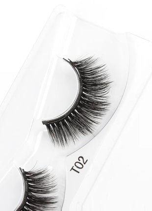 1 Pair Magnetic Eyelashes Wispy 3D Mink Lashes Natural Long Faux Cilios Eyelash Extension Handmade False Eyelashes Makeup Tools
