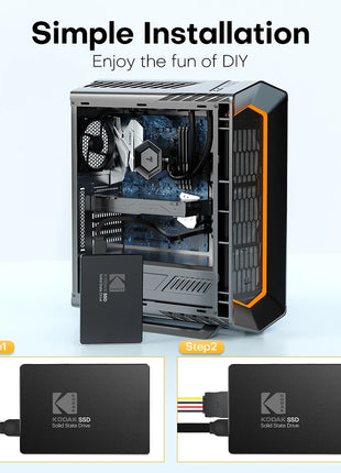 Kodak X120 PRO SSD Drive HDD 2.5 Disco rigido SSD 120GB 1TB 512GB 128GB 256GB HD SATA Disco rigido interno per computer portatile