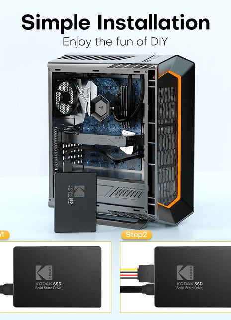 Kodak X120 PRO SSD Drive HDD 2.5 Disco rigido SSD 120GB 1TB 512GB 128GB 256GB HD SATA Disco rigido interno per computer portatile