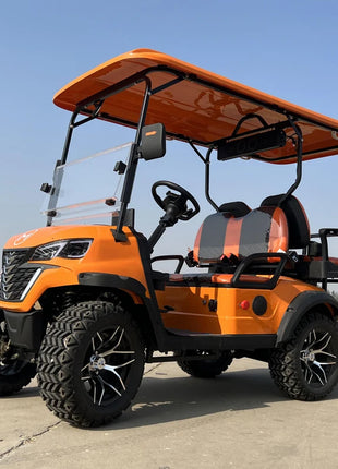 China's Hot Sale 48V/72V Lithium Golf Car 4/6/8 Person Electric Mini Sightseeing Bus Electric Golf Carts