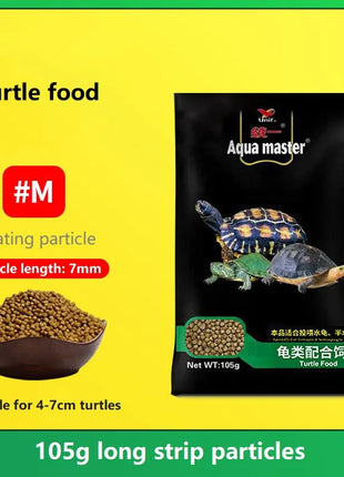 105g General Turtle Food Brazilian Turtle Feed Grass Turtle Young Turtle Food Small Particles Hair Color Yellow Edge Snapping - Riparo82