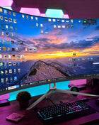 49 - 24 Inch Frameless Curved Screen 144HZ PC Computer  For Home Gaming Inbuild Mic Lcd Screens - Riparo82