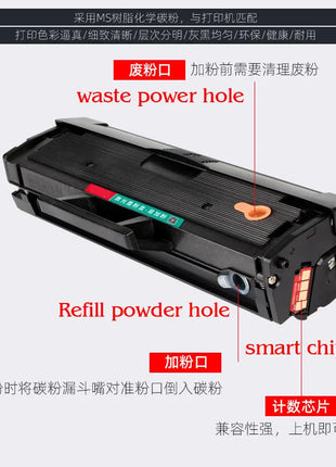 Compatible Toner Cartridge for Samsung MLT-D101 ML2160 2162 2160W 2165W 2168W SCX-3400 3405 SF760P 101 D101 toner cartridge - Riparo82