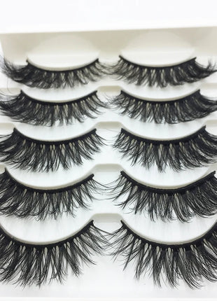 10/2 Pairs Mink Eyelashes Natural 3D Lashes Faux Cils Makeup Dramatic False Eyelashes Wholesale Eyelash Extension Makeup Tools