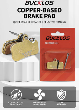 BUCKLOS MTB Pastiglie Freno A Disco per SHIMANO D02S Pastiglie Freno Idraulico In Metallo A Base di Rame Pastiglie Freno Per Mountain Bike per M9120 M820 M810