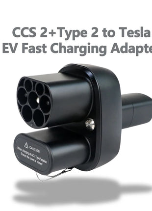 FITMPH CCS2+Type 2 to NACS Tesla Adapter, DC&AC 2-in-1 adapter,  250kW for Model 3/X/Y/S, For US Tesla in Europe fast charging - Riparo82