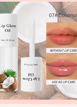 Lip Glaze Lip Oil Moisturizing Shiny Lipgloss Long lasting Makeup Lip Tint Lips Moisturizer Jelly Lipstick Oil Moisturizing Balm - Riparo82