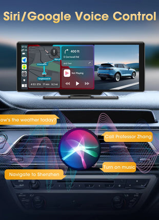 10.26" Wireless Carplay Android Auto Screen Car Radio Multimedia Video Player Rearview Camera Automotive Accessories 5G WIFI FM - Riparo82