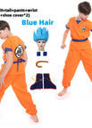WU 8pcs blue hair