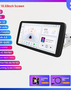 8+128G 10.1'' 360 Rotatable 1 Din AutoRadio GPS for Universal Car Multimedia Player Stereo 1DIN Video Autoradio Carplay HeadUnit - Riparo82