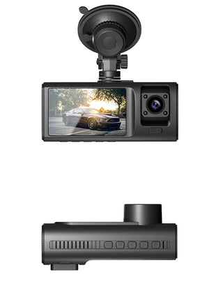 3 Channel Dash Cam for Cars Camera HD 1080P 3-Lens Vehicle Video Recorder Black Box Dual Lens Inside Car DVR Rear View Camera - Riparo82