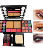 37 Colors Makeup Palette Kit Mini Travel Size Eyeshadow Blush Pressed Powder Lipstick Set Korean Cosmetics Women Waterproof