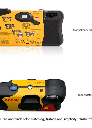 Fotocamera classica originale Kodak FunSaver/Daylight monomodale con flash Fotocamere monouso a pellicola punto e punti 27 fogli 39 fogli