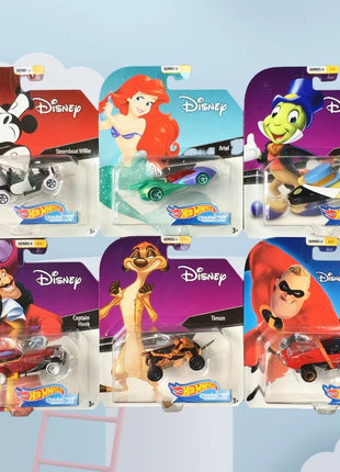 Mattel Hot Wheels Disney Serie 6 1/64 Plutone Anna Olaf Pumbaa Parete Elsa Belle Baymax Auto da Collezione Giocattoli Pressofuso Veicolo Regalo - riparo82