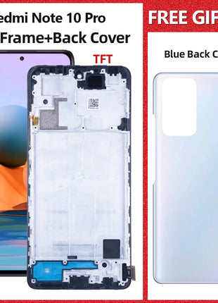 LCD di alta qualità per Xiaomi Redmi Note 10 Pro Display LCD Touch Screen Digitizer Assembly M2101K6G M2101K6R Parte di visualizzazione dello schermo - riparo82