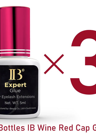 IBeauty Expert Glue For False Eyelashes Extensions Supplies Adhesive Wine Red Cap 5ml Korea Original Makeup Tools Lava Lash - Riparo82