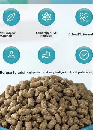 YUR KWAI Sub-Adult Turtle Food - Protein Pellets for Red-Ear Slider/Terrapin/Box Turtle-Shell Hardening Formula with Calcium&D3 - Riparo82