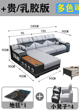 Divani da soggiorno di design nordico Divano da pavimento in pelle Divani replica reclinabili Decorazioni rilassanti Balcone Muebles Mobili per hotel