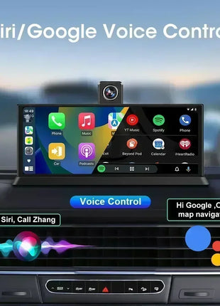 11.3 inch 4K Car DVR Wireless Carplay Android Auto Upgrade 360° Rotating Camera Dash Cam Video Recorder GPS Navigation Dashboard - Riparo82