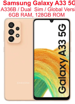 Samsung Galaxy A33 5G A336B A336B/DS 6.4 "6GB RAM 128GB ROM NFC Exynos 1280 Octa Core Telefono cellulare sbloccato originale - riparo82