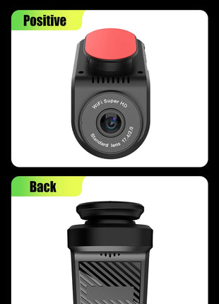 Dash Cam Universal Car DVR Camera Recorder WIFI 2K HD Mini Dashcam 170 ° Wide-Angle Auto Video Recorder - Riparo82