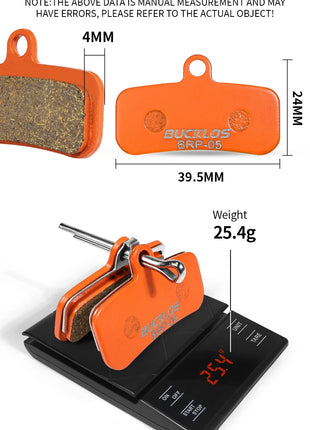 BUCKLOS Pastiglie freno a disco idraulico per bicicletta per M9120 Pastiglie freno metalliche Pastiglie freno per mountain bike da strada in metallo adatte D02S H03A N03A