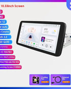 8+128G 10.1'' 360 Rotatable 1 Din AutoRadio GPS for Universal Car Multimedia Player Stereo 1DIN Video Autoradio Carplay HeadUnit