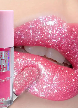 Flowing light Glitter Lip Glaze Long Lasting Lip Gloss Waterproof Liquid Lipstick Makeup Lip Oil Lip Tint Moisturizing - Riparo82