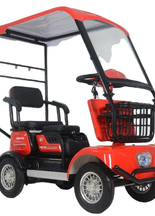 2024 High Quality Best Price 800w 15 Tube Four Wheel Electric Tricycle with Roof for Adult Golf Cart Electric with Roof - Riparo82