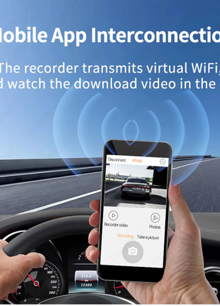 11.26" 4K 2160P Car Dvr Carplay Android Auto Dash Cam GPS WIFI BT FM Stream Rear View Mirror Dashcam Dvrs Camera Drive Recorder - Riparo82