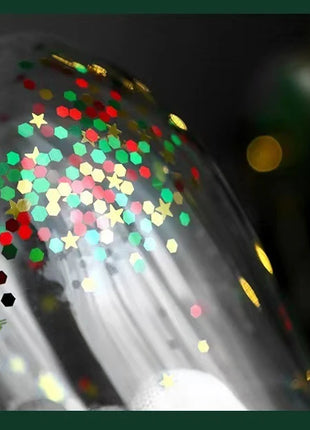 Tazza di vetro a doppia parete di Natale, regalo di Natale, stella-albero, pupazzo di neve, resistente al calore, per uso domestico, succo di latte, birra, tazza da tè, tazza da caffè - riparo82