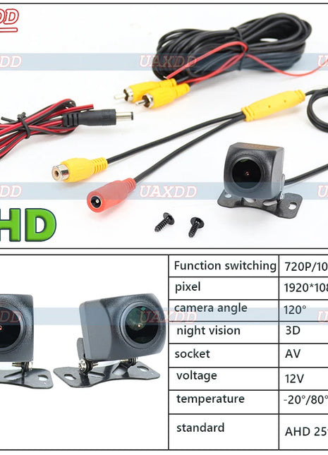 1080P Car Rear View Camera 170° Wide Angle Adjustable Anti-Interference Night Vision Waterproof Auto Parking Backup Camera New - Riparo82