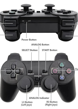 Adatto per controller di gioco wireless PS2 Maniglia per joystick a doppia vibrazione Bluetooth Adatto per Sony PlayStation 2/PC/IOS/TV Box