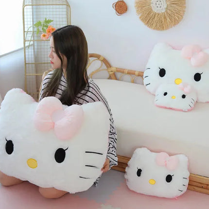 Cute Hello Kitty Pillow For Sleeping Girls Big Headboard Cushion Bed Cushion Dormitory Student Backrest Cushion Practical Gift