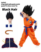 Ragazzi Ragazze Halloween Son Goku Costumi Cosplay Per I Bambini Vestito Tuta Da Uomo Krillin Vestiti Da Formazione Saiyan Abiti Parrucca Vestire