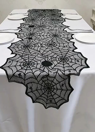 Halloween Tablecloth tablecover table decor Haunted House Pumpkin Spider Web Tablecloth 2025 Halloween Party Decoration Supplies - Riparo82