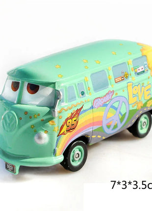 Disney Pixar Cars 2 3 Pressofuso in metallo Veicolo Saetta McQueen Mater Jackson Storm Miss Fritter Auto Giocattolo Giocattoli per bambini Regali di Natale - riparo82