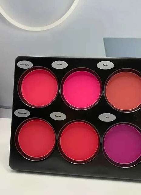 6-Color Blush Palette Large Natural Contouring Makeup Eye Shadow Palette Matte Blush Beauty Palette, Long-Lasting Concealer