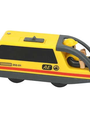 Locomotiva in legno Magnetic Electric Car Train Toys Fit Biro wood Diecast Slot Train Track Railway Educational Toys For Kids