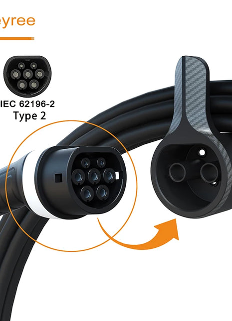 feyree EV Charger Holder Holster Dock For Electric Vehicle Type 2 Charging Cable Extra Protection Leading Wallbox - Riparo82