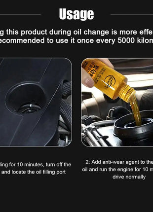 100ml Engine Anti-wear Agent Protective Engine Oil Car Reduction Oil Fine Eliminator Jitter Additive Noise Additive Mainten - Riparo82