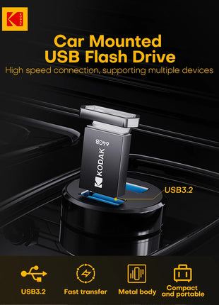 KODAK K113 Mini chiavetta USB USB3.2 Pen Memory Drive ad alta velocità 140 MB/s 16 GB 32 GB 64 GB 128 GB UDisk memoria portatile per PC per auto