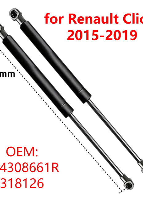 2 pezzi per Renault Clio 4 Hatchback 2015-2019 bagagliaio posteriore per auto bagagliaio portellone ammortizzatori a gas ammortizzatori ascensore aste di supporto 318126