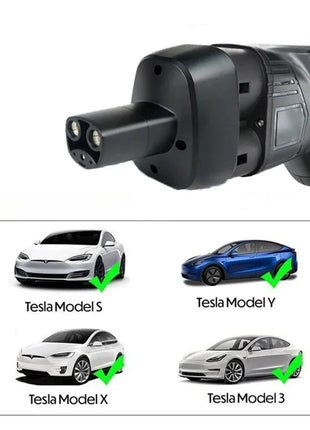 FITMPH CCS2+Type 2 to NACS Tesla Adapter, DC&AC 2-in-1 adapter,  250kW for Model 3/X/Y/S, For US Tesla in Europe fast charging - Riparo82
