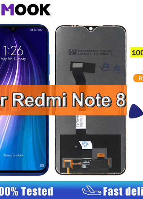 Display da 6.3 "Per Xiaomi Redmi Nota 8 Display LCD Touch Screen Digitizer Assembly Per Redmi Nota 8 Pro Display LCD Parti - riparo82