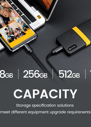 KODAK X200 Disco rigido SSD esterno HD Externo 1TB USB3.1 Mini SSD portatile 256B 512GB 1TB per laptop Smartphone PS4 PC MAC TV