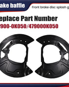 1 paio di pannelli Splash disco freno anteriore 34116857977 34116857978 per BMW X5 X6 E70 E71 2007-2019 Kit protezione protezione parapolvere freno