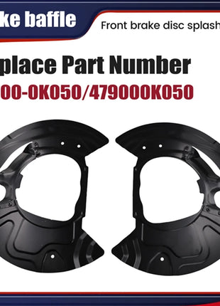 1 paio di pannelli Splash disco freno anteriore 34116857977 34116857978 per BMW X5 X6 E70 E71 2007-2019 Kit protezione protezione parapolvere freno