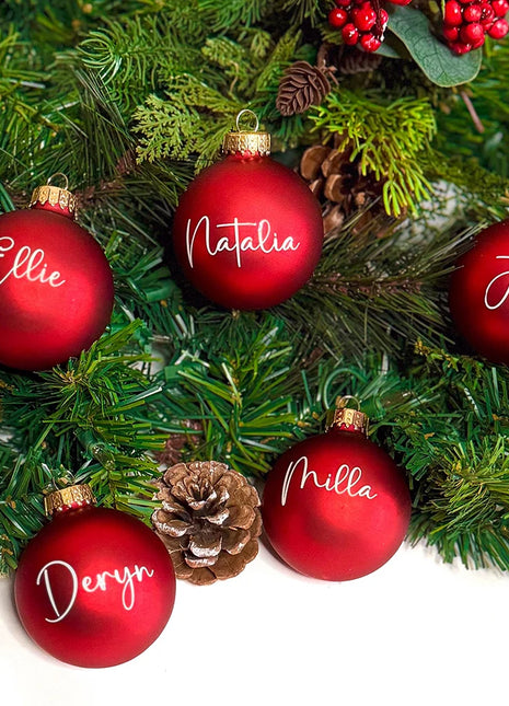 Palla di Natale personalizzata da 10 pezzi Palla di Natale personalizzata Palla di Natale personalizzata per il primo Natale del bambino - riparo82